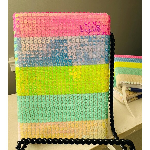 Sequin Rainbow Lined Journal 7.5x5 | Christmas Gift | Stocking Stuffer - Picture 6 of 6